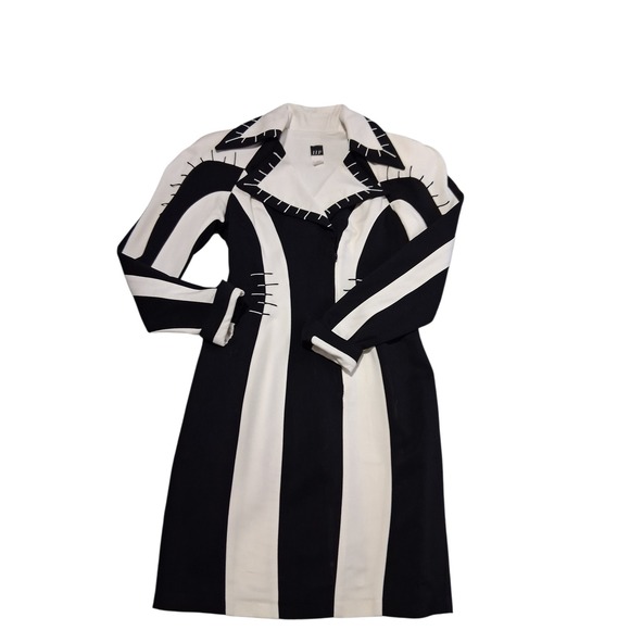 Vintage 90's IIF Patchwork Womens size 6 Colorblock Whimsigoth Rare Blazer Dress - Picture 9 of 16